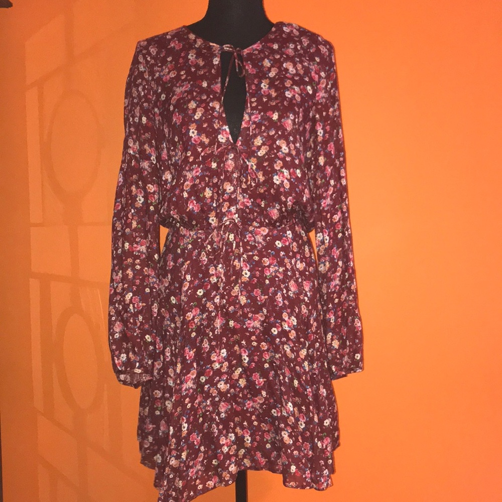 MNG Casual Fun Cotton Floral Dress M L